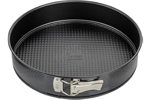 Zenker Prima 3403 Okrągła Tortownica do Pieczenia z Powłoką Zapobiegającą Przywieraniu, Czarna, Ø 28 cm