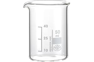 neoLab E-1035 Bechergläser, niedrige Form, 50 mL (10-er Pack)