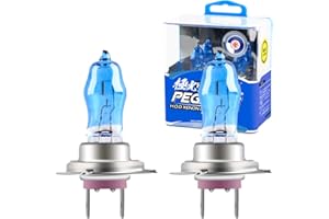 yifengshun 2x H7 Bombilla Para Faros Delanteros 12V 100W, Super Blanco Lámpara Halógena 6000K, Blanco Frío