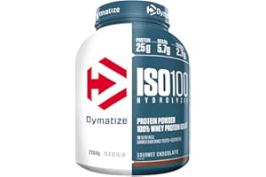 Dymatize ISO 100 Hydrolyzed Gourmet Chocolate 100 2264g - Whey Protein Hydrolysat + Isolate Powder