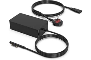 GVKRLXZ 65W Surface Pro Charger Compatible with Microsoft Surface Pro 11 10 9 8 X 7+ 7,Surface Book 3 2,Surface Laptop 5/4/3 Studio,Surface Go Tablet Support Both Surface Book Laptop Charger