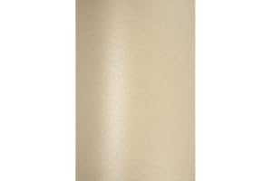 Netuno 50 hojas de cartulina nacarada color arena A5 210 x 148 mm 250 g Majestic Sand papel perlado en ambas caras brillo para invitaciones bodas tarjetas de felicitación vales folleto insertos menú