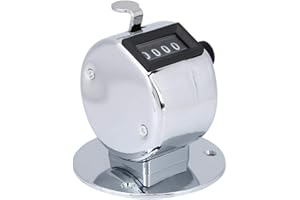 VBESTLIFE Vbest life - Mini contatore manuale in metallo, con 4 cifre, con sede in metallo, per giochi sportivi e golf