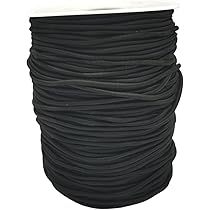 Corda Elastica Tubolare Nera 2 Mm - 40 Metri Per Bracciali Fai Da Te E Craft - Foto 3