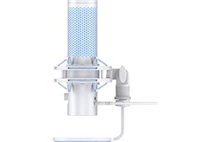 HyperX Quadcast 2 Frost Microfono USB per Gaming, Streaming, Podcast, Quattro Pattern Polari, Controlli, LED, Anti-vibrazione, per PC, PS4, PS5 e Mac