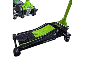 MARYSE Cric Sollevatore Idraulico Professionale 5 Tonnellate (5000 Kg) | Martinetto a Carrello Robusto con Doppio Pistone Rapido | 2 Ruote Bidirezionali per Manovre Facili | Ideale per Auto, SUV, Furgoni