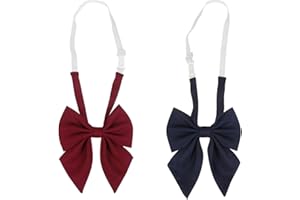 NiceYnn Pré-noué Nœud Papillon Réglable pour Femme Cravate Uniforme Costume Ecolier Cosplay