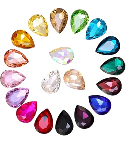 20 Pz 10x14mm Artiglio Strass Cristallo Di Vetro Cucire A - Foto 3