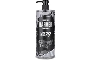 BARBER MARMARA Gel à raser pour homme No.79 - Gel à raser transparent pour homme - 1000 ml - Rasage précis des contours de la barbe - Ne mousse pas - Rafraîchit la peau - Avec distributeur de pompe