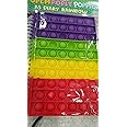 HAMSTER London Popit Diary Pop it Notebook Popup Stress relief toy while doing homework Push it bubble toy for Kids Stylish Gift Return Gift for Kids for all age group (Rainbow)