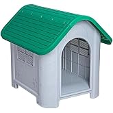 Bebebebek Plastik K&ouml;pek Kul&uuml;besi Kolay Kurulum İ&ccedil; ve Dış Mekan 85 * 71 * 66cm (Yesil)