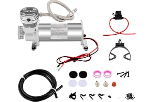 200 PSI 3/8 NPT luftkompressorsats, robust lufttransportbärare, 12 V luftfjädringskompressor, högpresterande kompressor för f