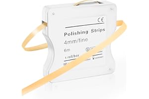 ARTOMNIVERA Dental Polishing Strip | 6m/Rolls Tooth Sandpaper Dental Finishing Strips | Teeth Abrasive & Finishing Strips | Oral Care Essentials (Yellow，4mm)