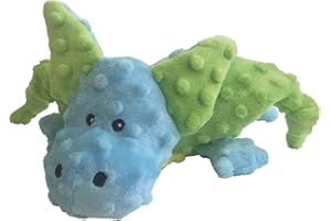 GLORIA LO MEJOR PARA TU MEJOR AMIGO Pluszowa zabawka dla psów Gloria - Rozmiar 24 cm - Pluszowa Mini Smaug - Zabawka dla psów - Pluszowa z dźwiękiem - Miękka tekstura - Wytrzymały materiał - Zielony/Niebieski