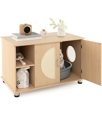 Mueble Arenero Para Gatos Casa De Arena Para Gatos PawHut Mueble