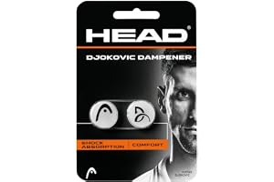 HEAD Unisex_Vuxen Djokovic Dämpfer Tennis Tyst, Vit, standardstorlek