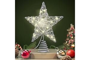 XZXWZX Decoración para árbol de Navidad, 12 luces LED, decoración navideña con purpurina, decoración navideña, adornos para el hogar, fiestas, interiores y exteriores, decoración iluminada para festivales