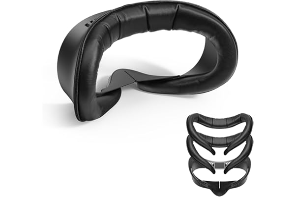 KIWI design V4 Face Cover,2 Coussinets d'Interface Faciale Compatible avec Meta Quest 3S, Non Compatibles avec Meta Quest 3