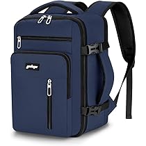 HOTOR Zaino Ryanair 40x20x25 - Zaino Da Viaggio Porta PC Di Grande Capacità, Multi-Tasca, Bagaglio A Mano Compatibile Ryanair Per Uomo E Donna, Per Pendolarismo, Viaggi In Aereo E Trekking, Beige - Foto 5