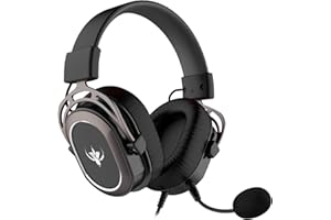 SPYCO Impulse HE-122, Gaming Headset, Controller Audio 7.1, 2 Inch Driver Audio, 0.13 Inch Analog Jack, Omnidirectional Microphone, Lightweight, Foldable, PC/Mac/Xbox One/PS4/Nintendo ‎Switch