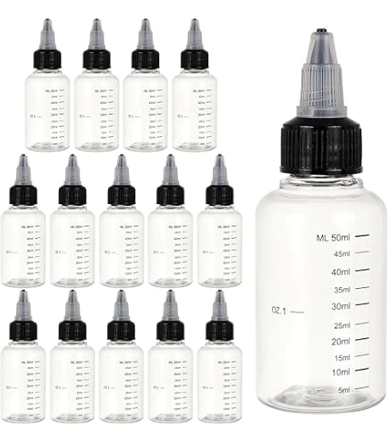 120 Bottiglie Plastica 60ml Con Ugello: Perfette Per Colla, Vernice E Olio! - 2