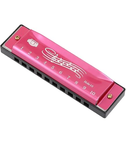 Harmonica Et Kazoo Pour Enfants - 1 Harmonica Rose Métal + 1 Kazoo Violet, Instruments D'Éveil Musical, Cadeau Fête - 5