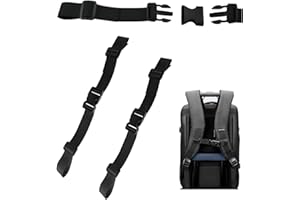 acdokuk 2 PCS Backpack Chest Strap, Adjustable Support Backpack Chest Straps with Buckle, Heavy Duty Chest Belt Harness Universal Rucksack Chest Strap for Kids Hiking and Jogging