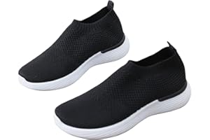 BVEBJDX Womens Slip On Trainers UK Sale Clearance,Comfort Walking Shoes Ladies Mesh Breathable Sneakers Lightweight Casual Sandals Sports Shoe Soft Cushion Thick Sole Footwear Work Gym Running Training Shoes