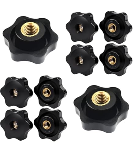 Manopole A Stella M8 - 12 Pezzi, Vite A Testa Zigrinata, Per Serraggio Manuale - Foto 2