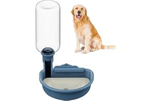WANAONE Dog Water Bottle, 480ML Cage Water Bottles Pet Water Bottle Portable Hanging Water Dispenser Large Capacity Kettle Feeder Automatic Drinking Fountain for Puppy Cat Rabbit(blue)