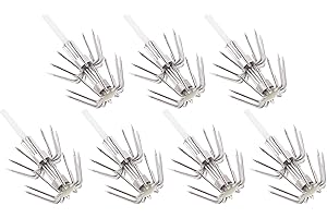 CLISPEED 7 Piezas Cebo de Calamar Anzuelo Anzuelos Luminosos Anzuelos de Pesca Señuelo Manga Octopus Gancho de Anclaje Luz de Noche Cabeza de Aparejos de Pesca para Agua Dulce Salada