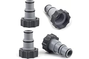 TETSMG Pool Adapter A für Intex Pool I Poolschlauch Adapter A 32-38 mm I Schlauchadapter mit Gewinde I 2 Stück (Type A)