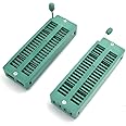 DollaTek 2PCS Universal 40-Pin ZIF DIP IC Test Board Socket