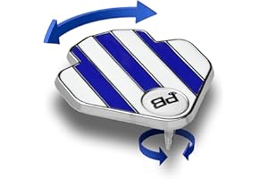 PuttBANDIT Alignment Golf Ball Marker. UK Made Metal Low-Profile Design, Visibly Better Putt Targeting and Ball Alignment - Rules Conformant - Adjust Aimpoint while Ball is Marked