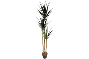 Leaf Design UK Artificial Yukka Tropical House Plant, 55cm