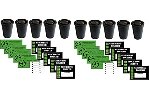 GEO-VERSAND Geocaching Hiding Place - Pack of 10 x Film Canister with 10x Log Book - 480 Logs 10 x Sticker