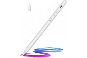 Stylus Pen for iPad 6th-11th Generation- Fast Charge Active Pencil Compatible with 2018-2025 Apple iPad Pro 11"/12.9"/M4, iPad Air 3/4/5/M2/M3,iPad mini 5/6 Gen-White