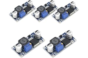 YIMEIZHIGUANG LM2596 Buck Converter & Voltage Regulator Module (5 Pack) - Adjustable Step Down DC to DC Power Supply,3.0-40V to 1.5-35V Output,High Efficiency for DIY Electronics,Arduino,Raspberry Pi Projects