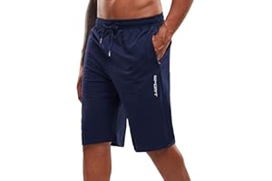YAWHO Herren Sporthose Kurz Hose Laufshorts Trainingsshorts Schnelltrocknend mit Reißverschlusstasche/Jogging Hose für Workout,Laufsport,Fitness