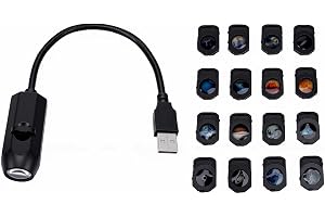 Fafeicy USB Star Projektorlampa med Flexibel Hals 16 Filmer Planetprojektion för Vardagsrum Takvägg Biltält 4m Bilddiameter