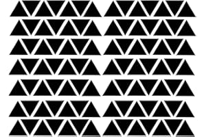 QUANYUCHANG 98 Triangle Shape Wall Decal Vinyl Stickers, Removable Lovely Triangle Picture Art DIY Sticker Mural for Bedroom Playroom Living Room Home Window Door Decoration