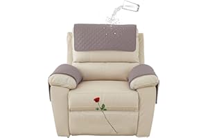 FAIRUO Funda para reposacabezas para muebles，Antideslizante Cubierta del Brazo sofá, silla reclinable Brazo protector，cabeza funda protectora de sofá，Fundas de sillón Cubiertas de protección ( Color : 03 , S