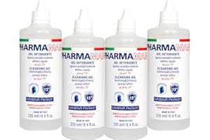 Pharmamani KIT 4 PEZZI GEL IGIENIZZANTE MANI da 250 ml l'uno. 70% Alcool, Effetto Rapido, Non appiccica, si assorbe subito e idrata le mani. Profumo gradevole, Dermatologicamente Testato.