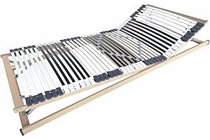 ‎MATRATZEN PERFEKT Matratzen Perfekt 7-Zonen Lattenrost orthopädisch, 140 x 200 cm – Lattenrahmen mit Kopf- und Fußverstellung, Härte-Regulierung, Kautschukaufhängungen und 42 Leisten