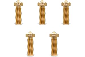 LuLiyLdJ Buses Trempées, 0,4 mm, Buses résistantes à l'usure pour imprimante 3D Creality K1/K1 Max/Ender 3 V3 KE, 5 pièce