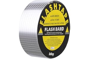 Belltop Ruban de butyle imperméable auto-adhésif - Ruban d'aluminium super résistant pour les fuites ou les fissures 55mm x 5 mètres