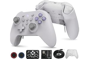RUNSNAIL [Sin Deriva] GuliKit KK3 Max Controlador Bluetooth, Kingkong 3 Max Controlador Inalámbrico para Switch/Switch OLED, Joystick/Disparadores Efecto Hall, Maglev/rotor/vibración HD, Adaptador Hyperlink