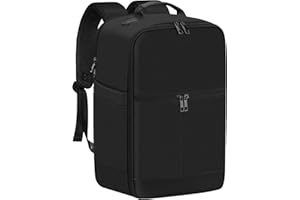 OTAHGK Mochila de Viaje Cabina Avion 40x20x25 para Ryanair Mochila de Viaje, Mochila de Equipaje de Mano Tamaño de Cabina 20L, Mochila para Portátil Bolsa de Viaje Pequeña-Negro