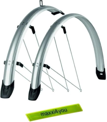 SKS Unisex Volwassen Commuter Spatbord - Zilver, 45 mm/28-Inch