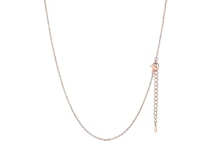 FaithHeart 1,4mm/2mm Collier Femme Chaîne Acier Inoxydable/Plaqué Or, Chaîne Maille Forçat pour Pendentif, Longueur de 35 à 75 cm + 5 cm Ajustable